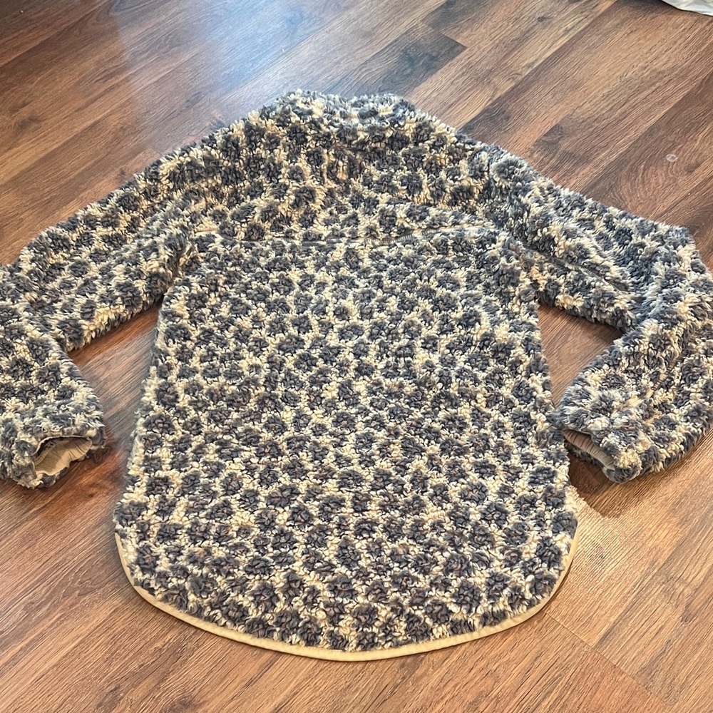 Abercrombie & Fitch Fleece Jacket - cheetah print Sherpa - Picture 10 of 10